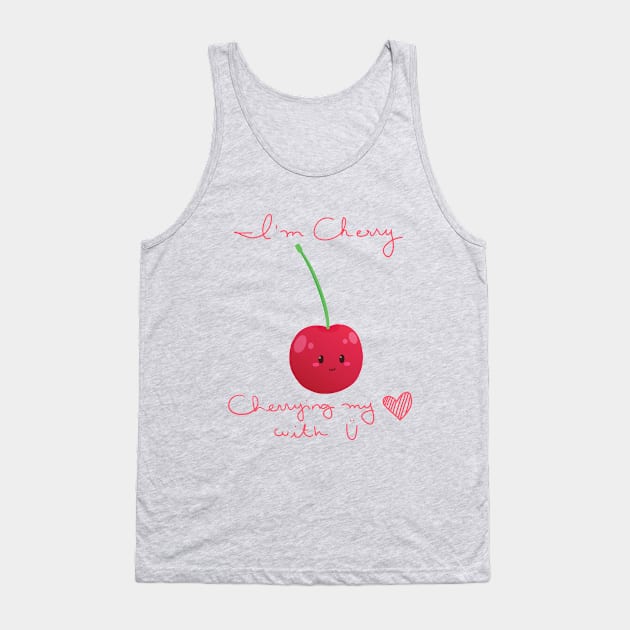 Cherrying my heart with u Tank Top by Limethyst